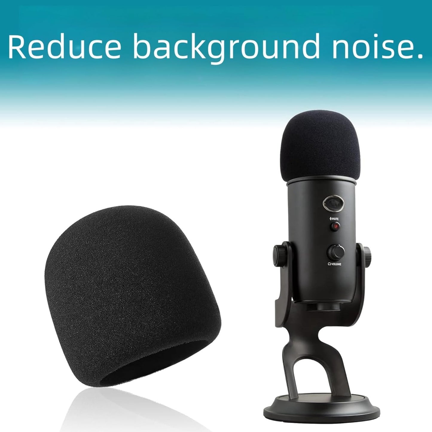 2 PCS Pop Filter Compatible with Blue Yeti Microphone,For Yeti Mic,For Blue Yeti Pro USB Microphone - Image 4