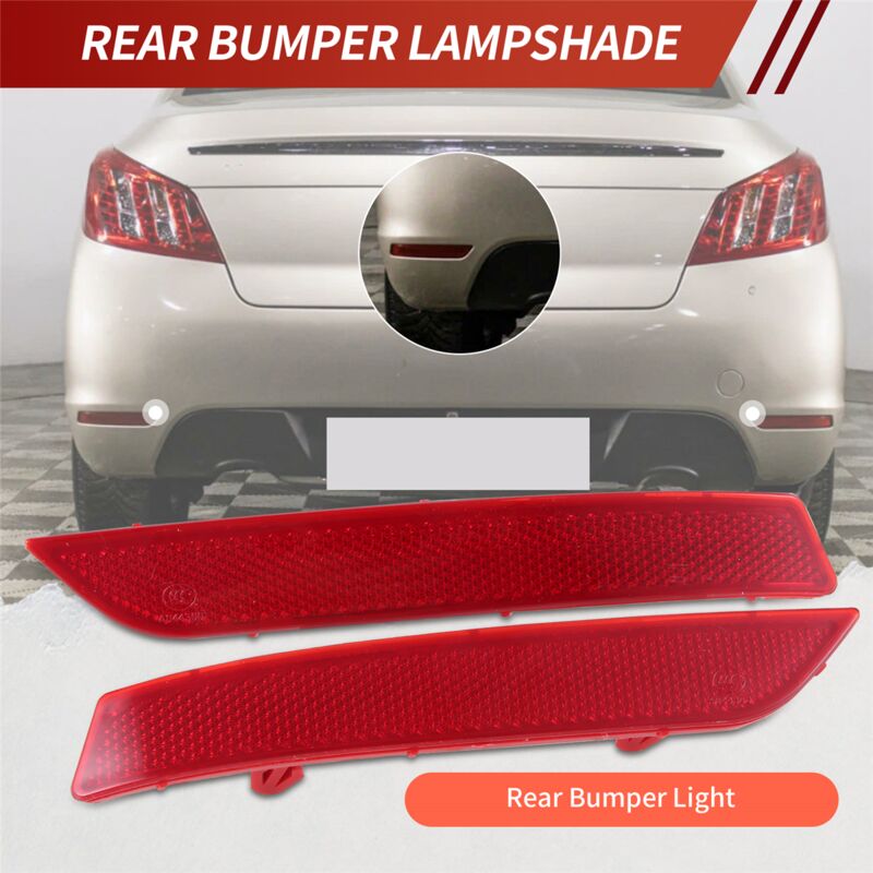Rear Bumper Reflector Light for 508 2010 2011 2012 2013 2014 Warning Light Bar Lights - Image 4