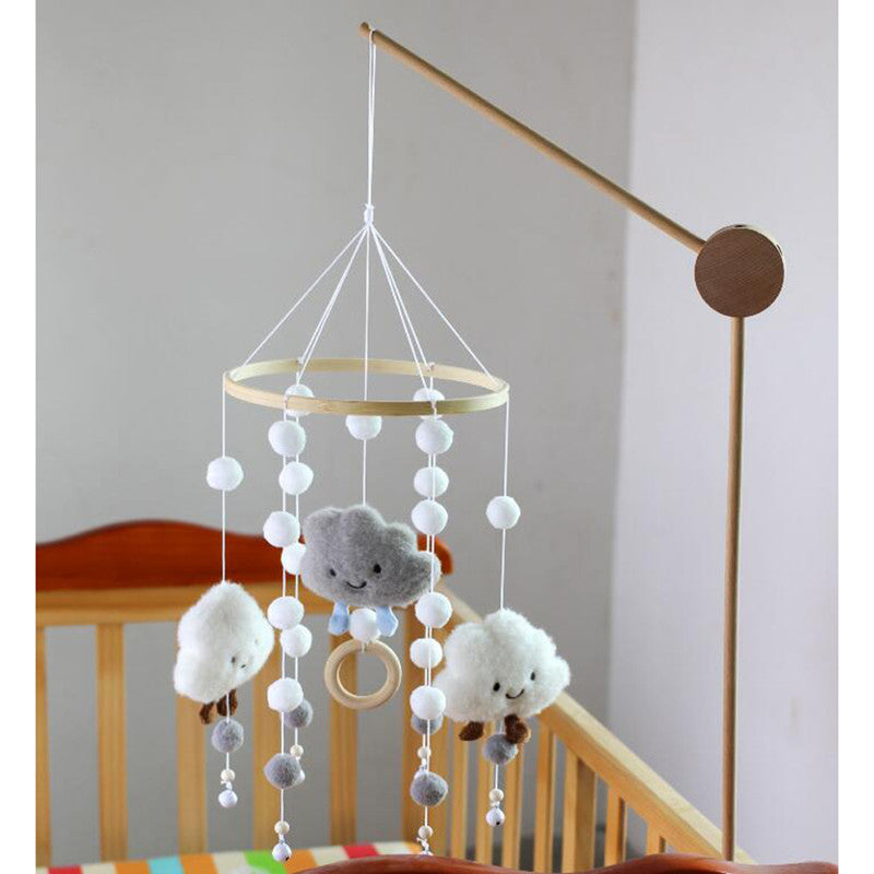 Baby Crib Mobile Music Box Pendant Clock Bedside Safe Toy for Infants, Compatible with YUX, Gray - Image 4