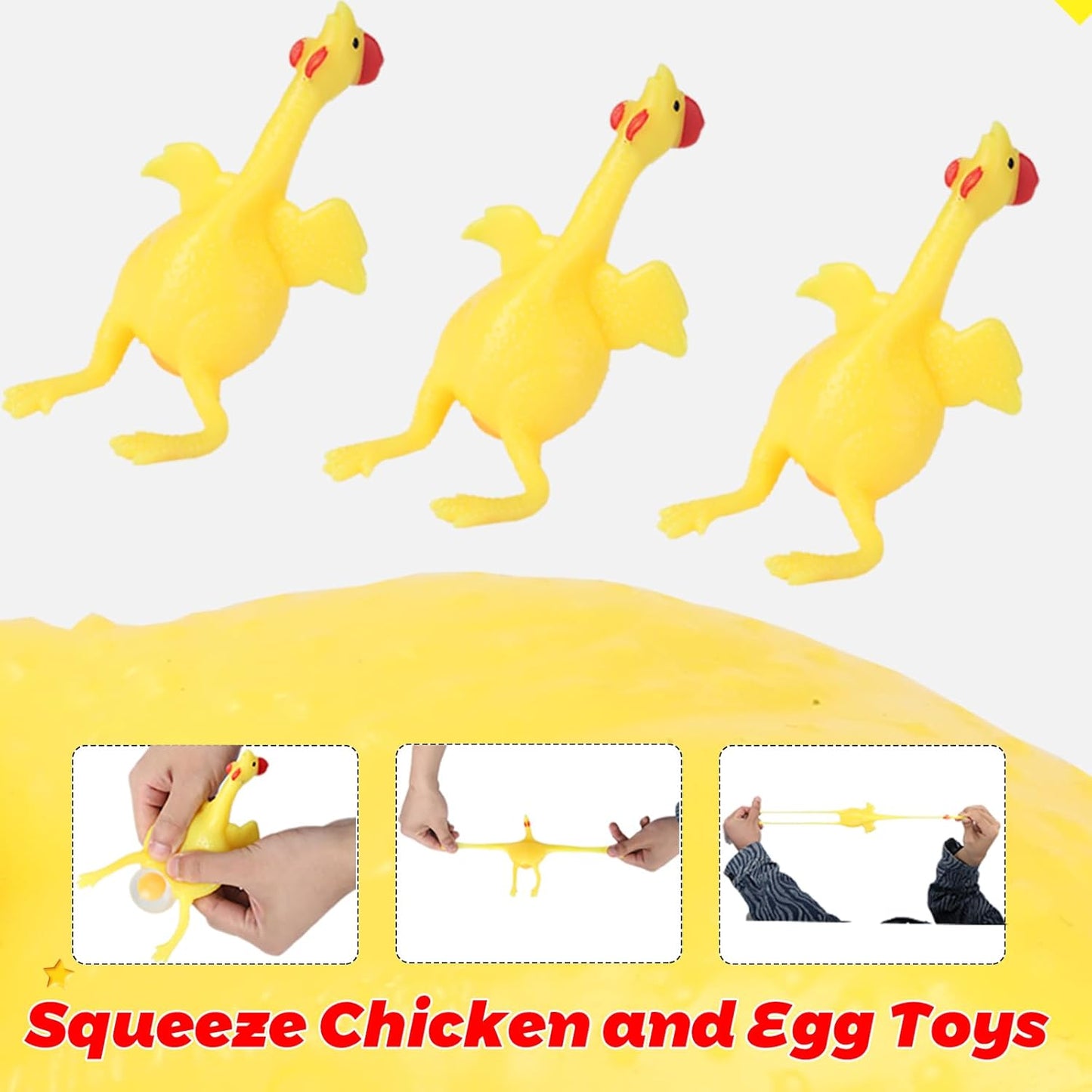 Stress Relief Squeeze Toy Laying Hen Ventilation Chicken Keychain, Trick Yux Compatible - Image 9