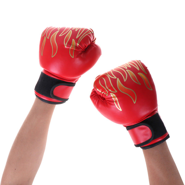 Compatible Boxing Gloves for Children Junior Youth Sparring Training Kickboxing Red Blue One Size - Image 5