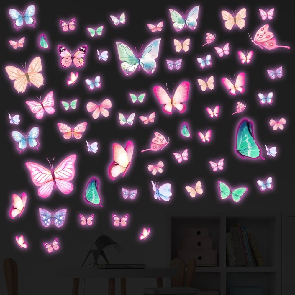 Luminous Butterfly Wall Decoration DIY Wall Decor for Kids Room Princess Room Nursery - Image 3