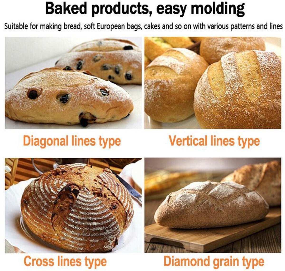 Portable Round Bread Slicer, Bread Trimmer, Slicer, Baking Accessory with 5 Blades - Image 8