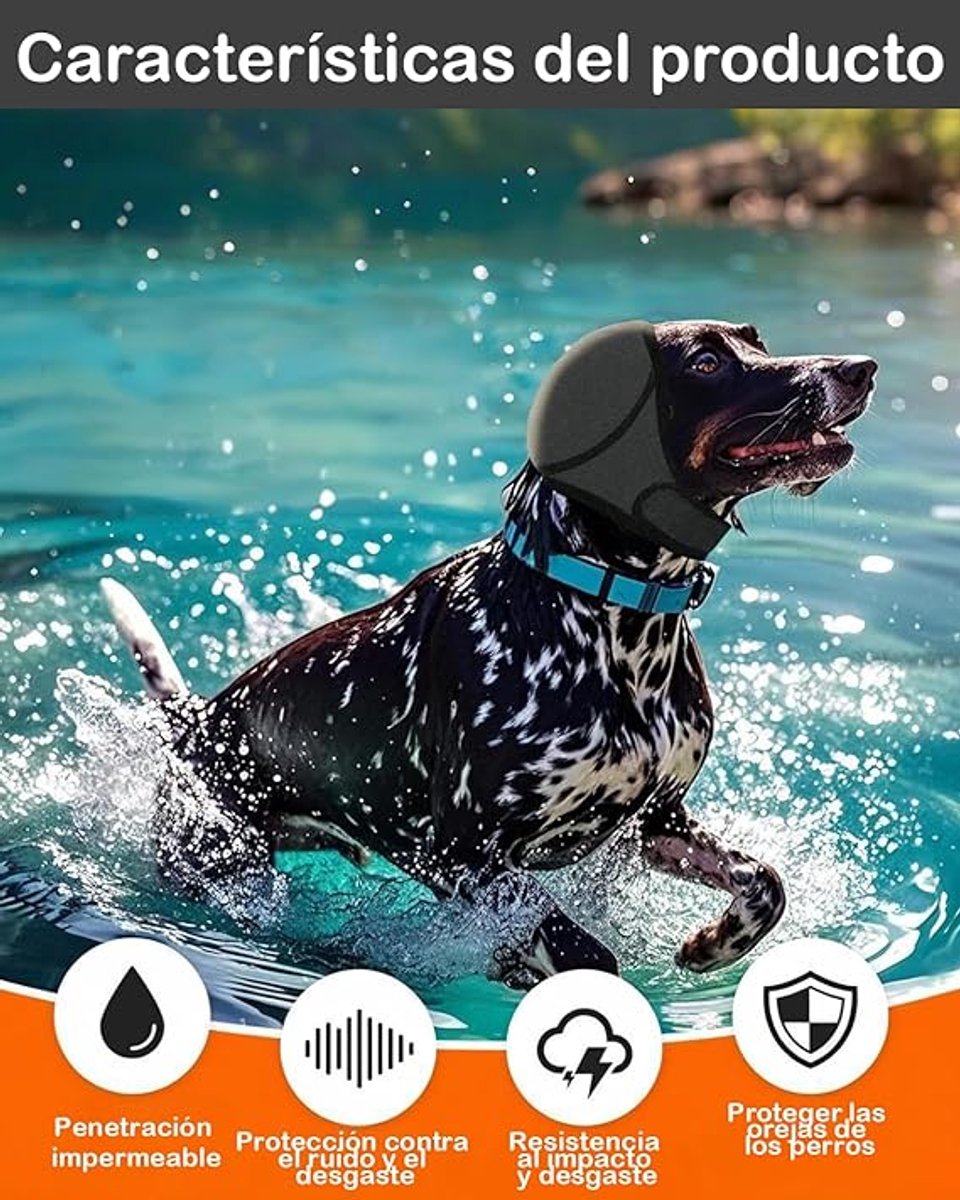 Dog Earmuffs - Noise-Reducing Earmuffs - Comfortable Headband - Shock Resistant - Lightning Protection - Waterproof - M - Image 5