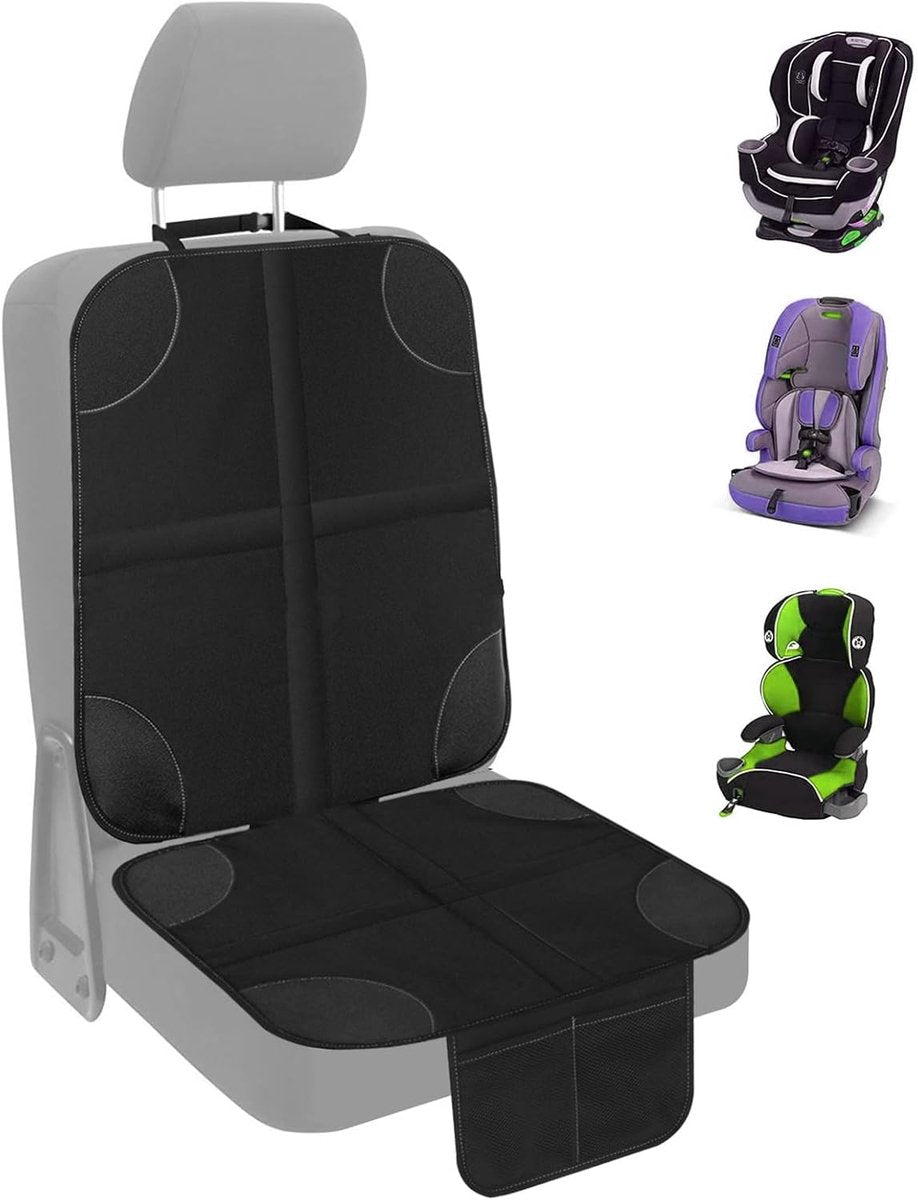 1 Car Seat Protector - Child Car Seat Cover - Car Interior Mat - Non-Slip Mat - Waterproof and Scratch-Resistant - Black - Image 8