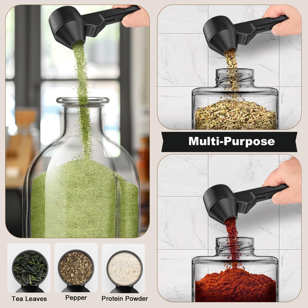 Coffee Scoop – Measuring Spoon – Coffee Accessories – Coffee Measuring Spoon | A Spoon with a Funnel – Scoops – Coffee Scoop - Image 5