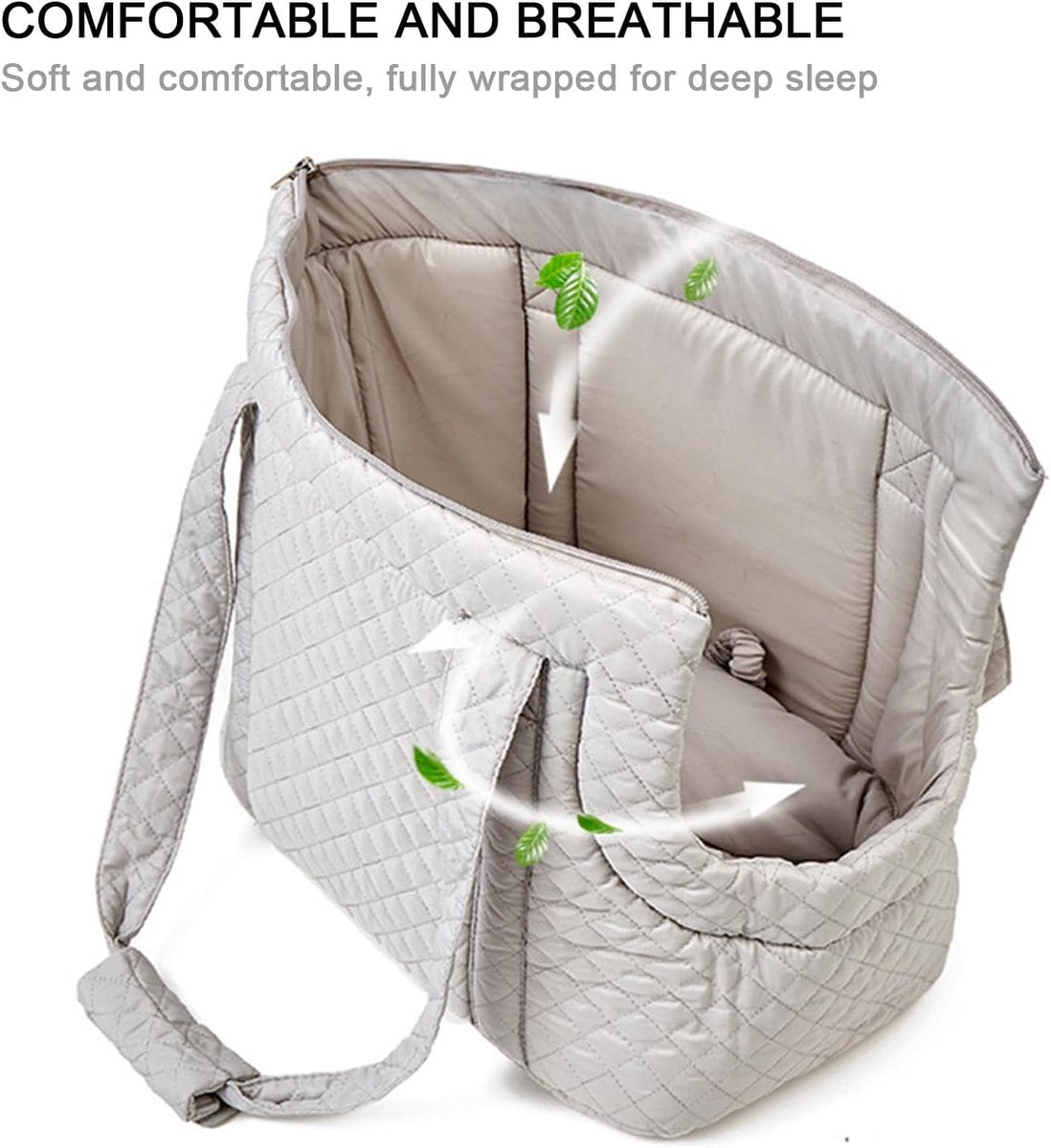 Pet Carrier - Small Portable Pet Carrier - Lightweight Cotton Winter Pet Carrier - Take Your Pet With You - Suitable for Cats, Puppies and Kittens - Image 7