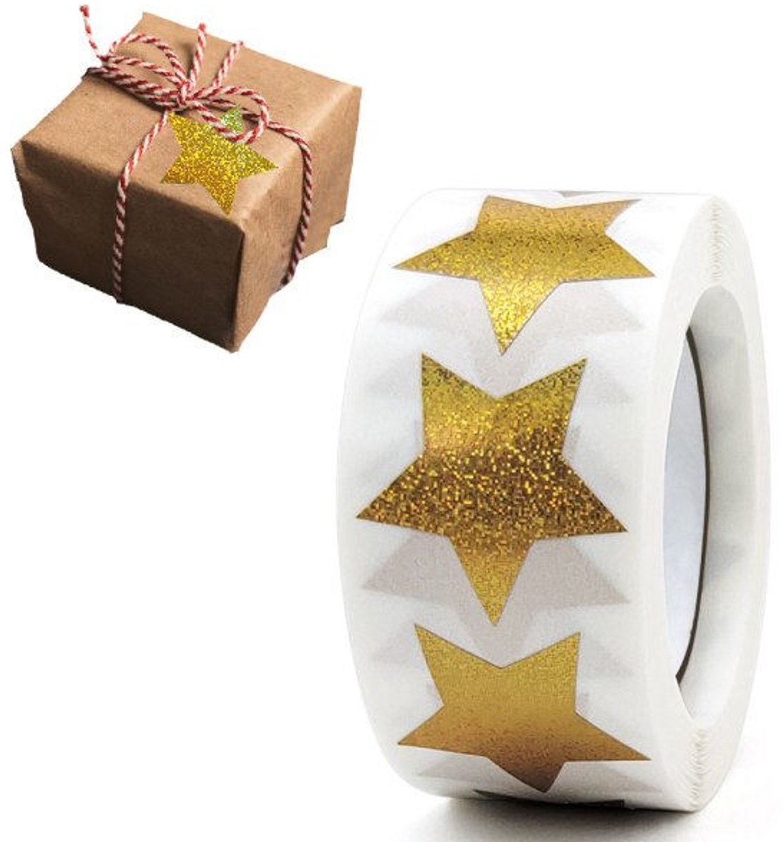 Stickers - 500 sheets - Sealing stickers - Gift stickers - Children's stickers - Stickers for adults - Reward stickers for children - 1 roll - Star stickers - Suitable for packaging - Image 5