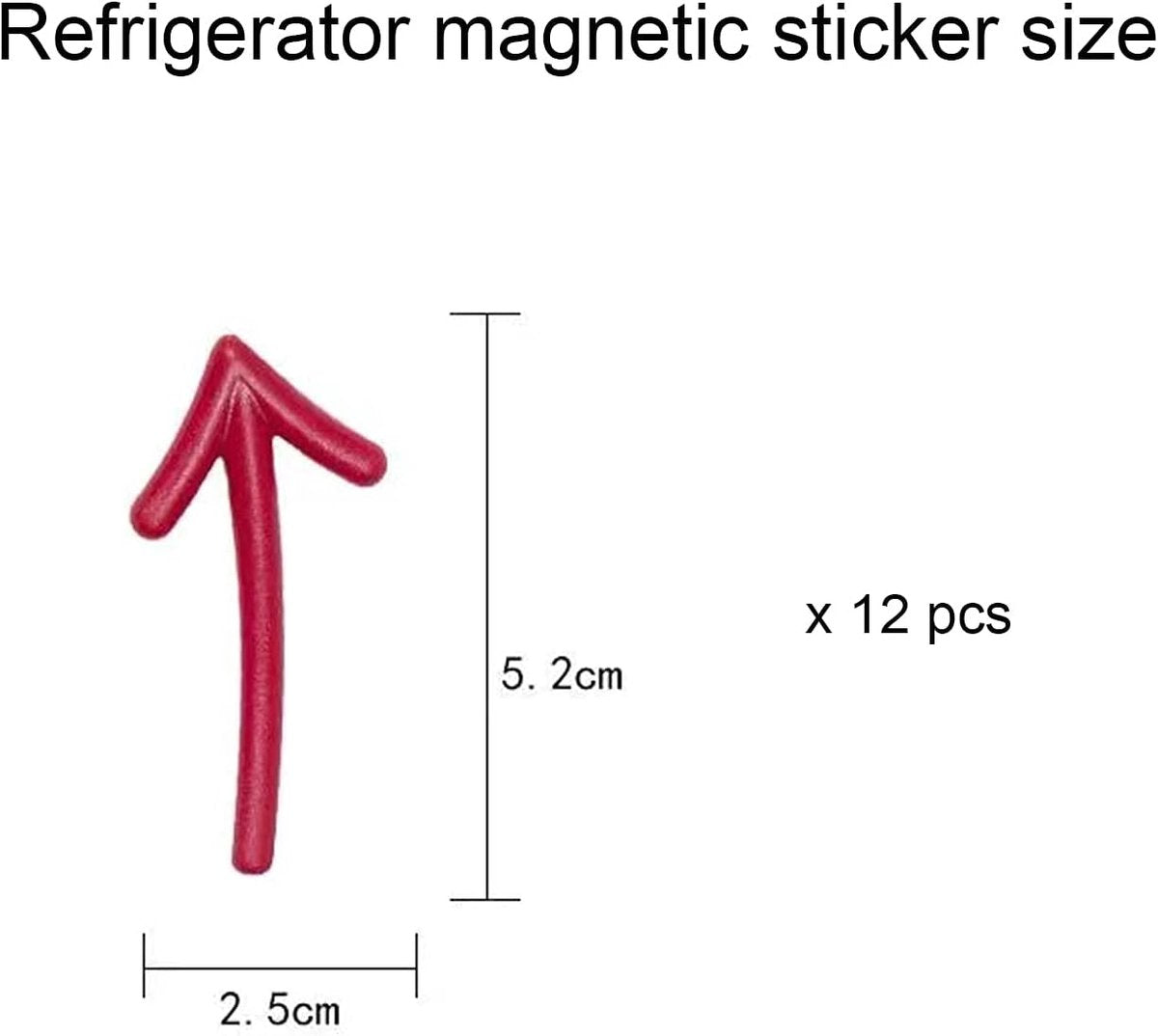 3D Arrow-Shaped Magnetic Notes - Fridge Magnets - 12-Piece Set for Whiteboard & Fridge - 2 Pieces in Each Color - Image 6