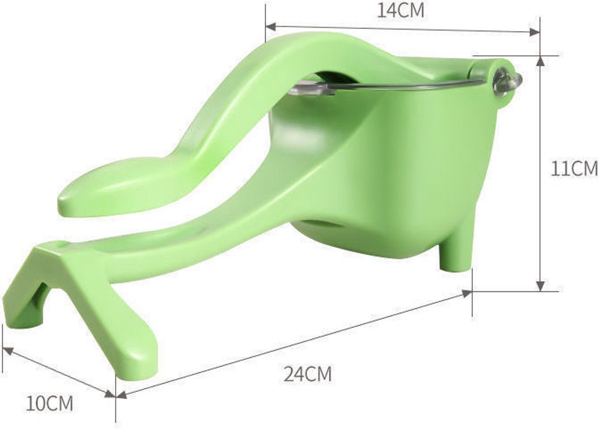 Manual Juicer - Fruit and Vegetable Juicers - Portable Multifunctional Lemon and Orange Juicer for Home Use - High Efficiency Juicing Appliance - Light Green - Image 4
