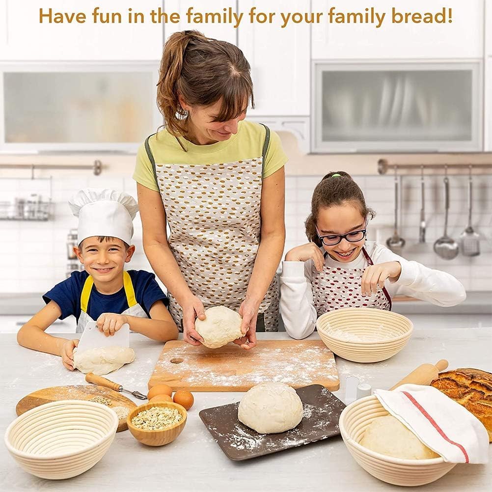 Proofing Basket - Bread Baking - Banneton | 21*15*8cm - Bread Proofing Basket - Oval Proofing Basket - Rattan Bread Pan - Dough Basket - incl. Dough Linen | 1 piece - Image 5