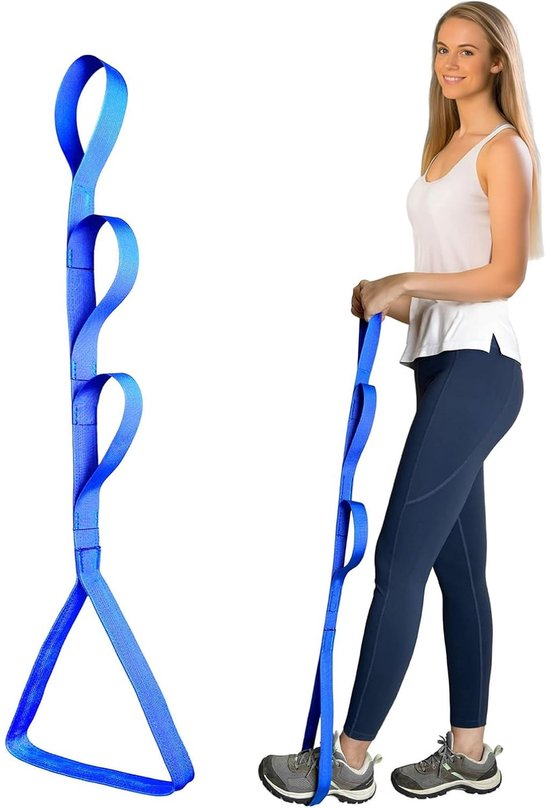 42 Inch Leg Raiser - Suitable for post-hip replacement and post-knee surgery - Leg Raiser Strap - Convenient for getting in and out of bed, car, couch, and wheelchair(Blue)