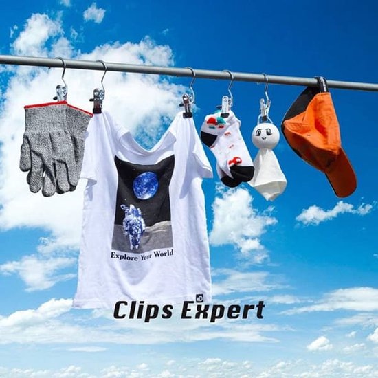 Small hanger - suitable for hanging small items - sock clips - towel clips (10 pieces) - Image 6