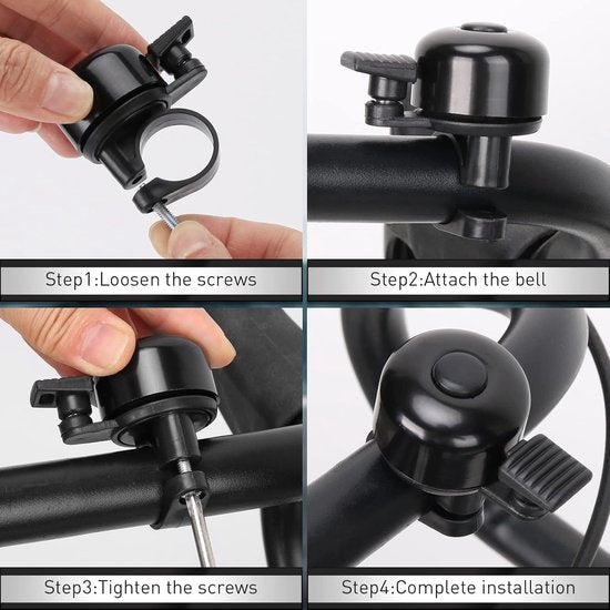 Bicycle Bell - Mountain Bike Vintage Mini Bicycle Bell - Loud - Anti-MTB Racing Bike Bell - Suitable for Children and Adults - Image 5