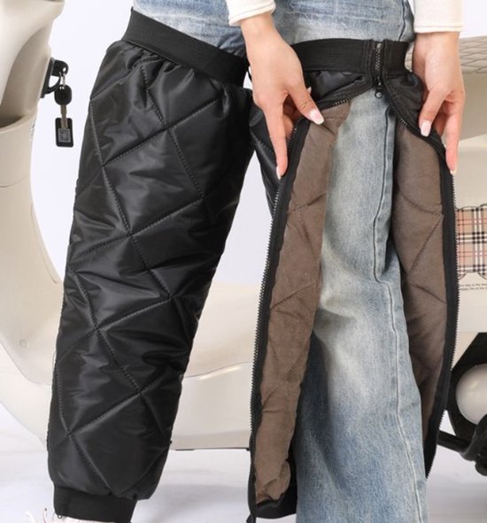 Insulated leg protectors for motorcycle riding - Windproof and waterproof leg protectors - Warm knee protectors for skiing and motorcycling in winter - Image 5