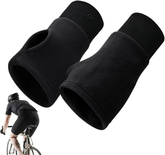 Gloves - Half-finger gloves - Warm winter gloves - Suitable for commuting, office work and driving - Black - Image 7