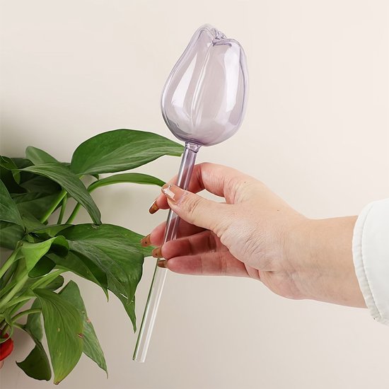 Automatic Watering Balls - 4 Pieces - Tulip-Shaped Automatic Watering Balls - Plant Waterers - Plastic Watering Balls - Suitable for Indoor and Outdoor Plants - Image 8