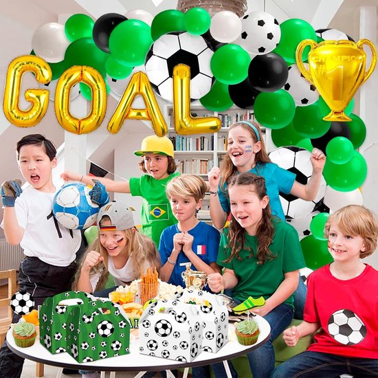 Football Treat Boxes - 24 Pieces - Party Supplies - Football Baby Shower Gift Goody Snack Candy Boxes | for football-themed birthday party decorations, football parties, children's birthday decorations (Green + White - 16*16*9cm) - Image 4