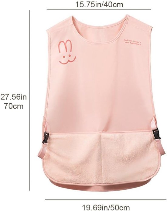 Kitchen Apron - Breathable Cooking Apron - Vest Style - With Towel - Suitable for Cooking, Baking, Gardening, Grilling and Crafting(Pink) - Image 6