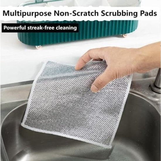 Dishcloths - Pack of 10 Multifunctional Steel Dishcloths - Scratch-resistant - Multifunctional - Powerful Cleaning - Image 4