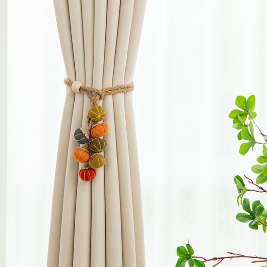 Curtain Bows - Cute Cartoon Pumpkin Curtain Bows - Christmas and Halloween Curtain Hooks - Image 4