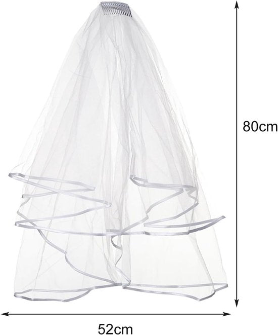 Brides-to-be Essential - Bachelorette Party Kit - Bridal Headpiece and Veil - Suitable for bridal hairstyles, bachelorette parties, weddings, engagements and other occasions. - Image 6