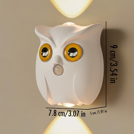 Night light - Mood lamp - LED lighting - Night lamp - LED cabinet light and stair light with sensor - Two-tone - USB rechargeable night light - Magnetic mounting - For children's room, bedroom, hall or corridor, etc. (White) - Image 6