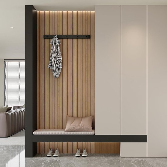 Self-adhesive 3D Wall Panel - Brown Oak Look - PVC Plank 300x40 cm for Wall & Ceiling - Soundproof - Image 7