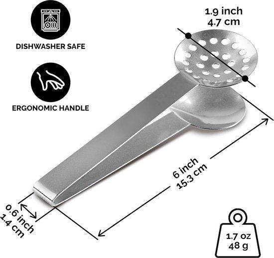 Tea tongs - lemon tongs - tea tongs - multifunctional ice cube and candy tongs - stainless steel tea tongs and pressing tool - an essential gift for tea lovers. - Image 5