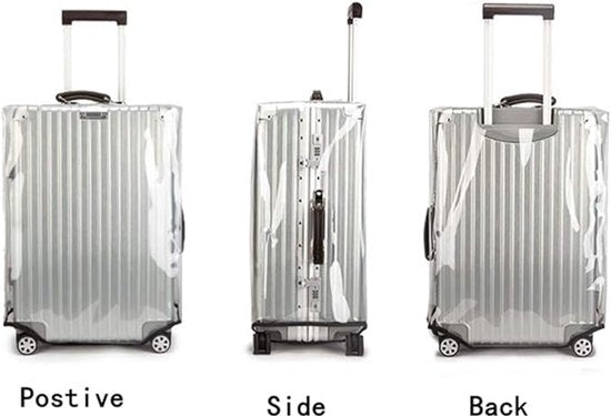 Luggage Cover - Transparent PVC Material - Waterproof and Scratch Resistant - Semi-transparent Luggage Cover - Suitable for Business Travel and Daily Use - 24 - Image 3