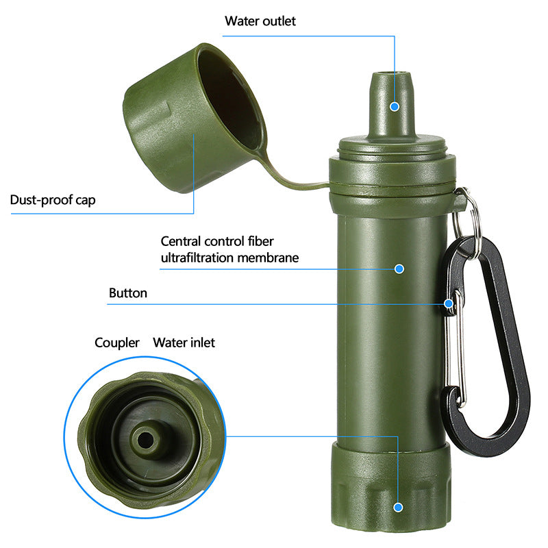 Water Stream Filter – Essential Camping Gear – 1200L Capacity – Extended Straw – For Hiking & Emergency Situations - Image 4