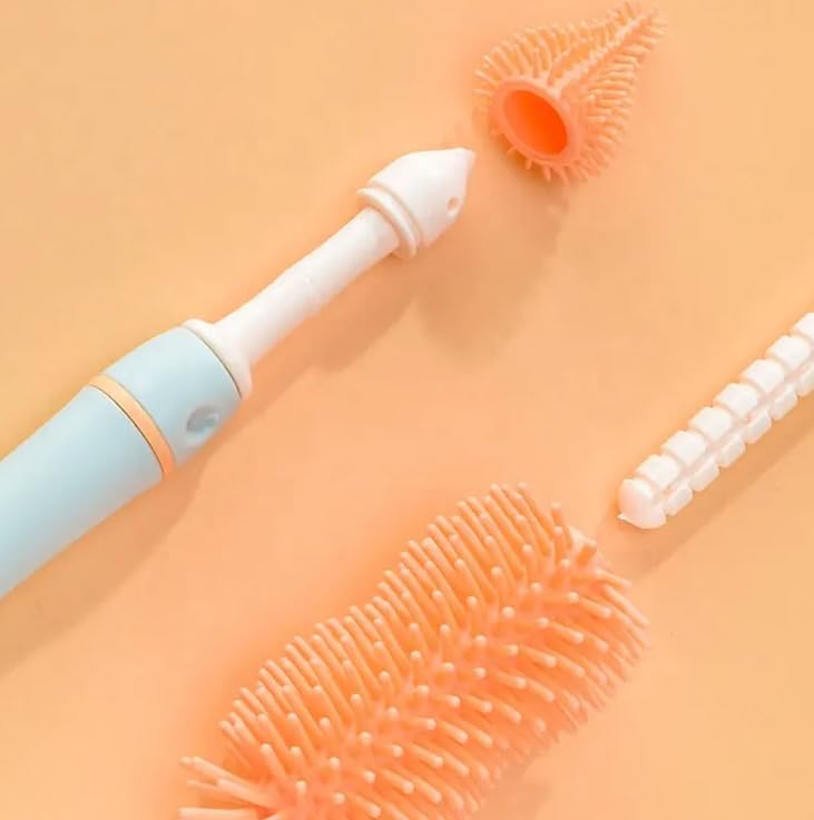 Bottle Brush - Bottle Brush - Cleaning Brush - 4 in 1 - Portable Bottle Cleaning Brush Set with Drying Rack - Image 5