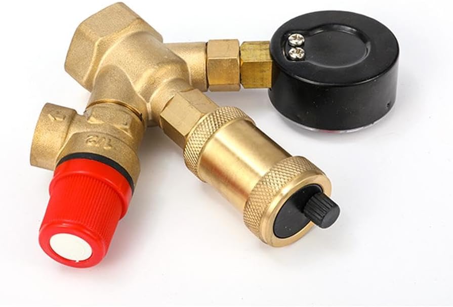 Water pressure regulator DN25 Pressure regulator Brass boiler valve set - Image 5