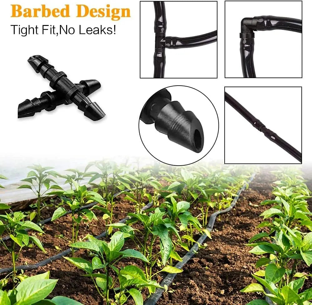 Drip Irrigation Couplings - Pack of 110 Couplings for 1/4" Hoses, Barb Connectors for Drip or Sprinkler Systems - Image 3