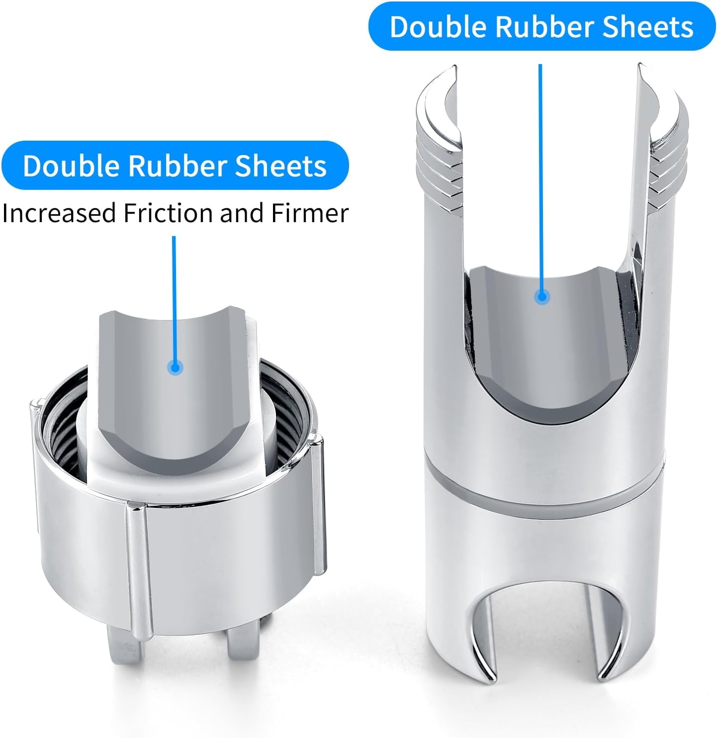 Shower Head Holder - Universal 16-27mm Connection - Adjustable Height - 360 Degree Rotatable - Image 5