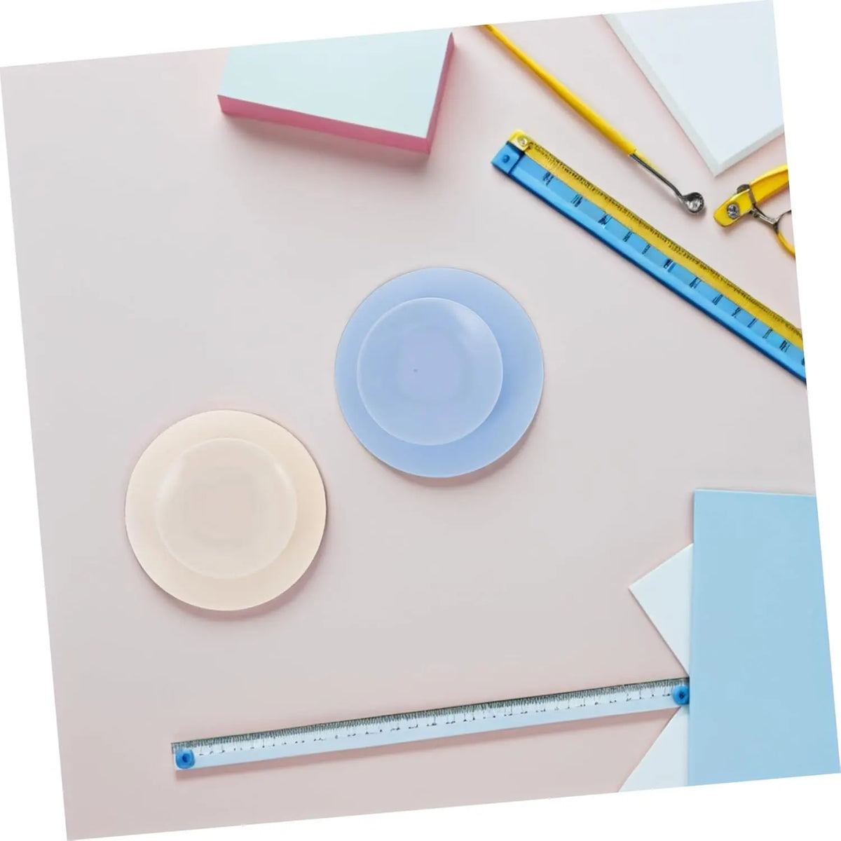 Ciieeo 8 Pieces Suction Cups for Tableware Double-Sided Suction Cups Non-Slip Silicone Suction Cups Mounting Mats for Tableware for Plate, Bowl, Dish, Mug - Image 4