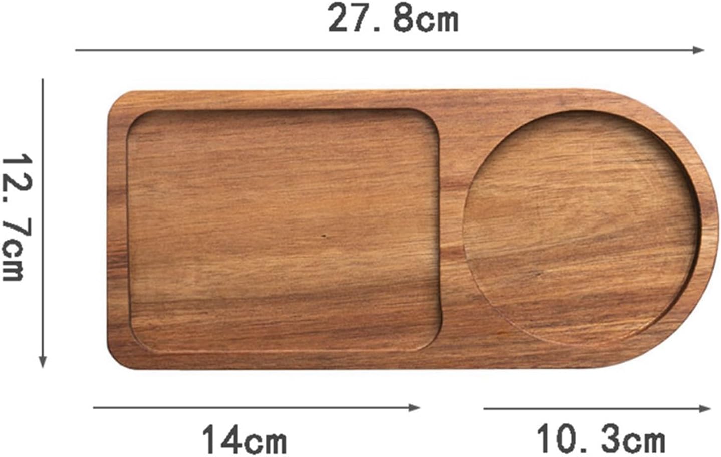Guihydur 2 x coffee set, wooden, tray for serving food, coffee, tea set, table decoration, accessories C - Image 4