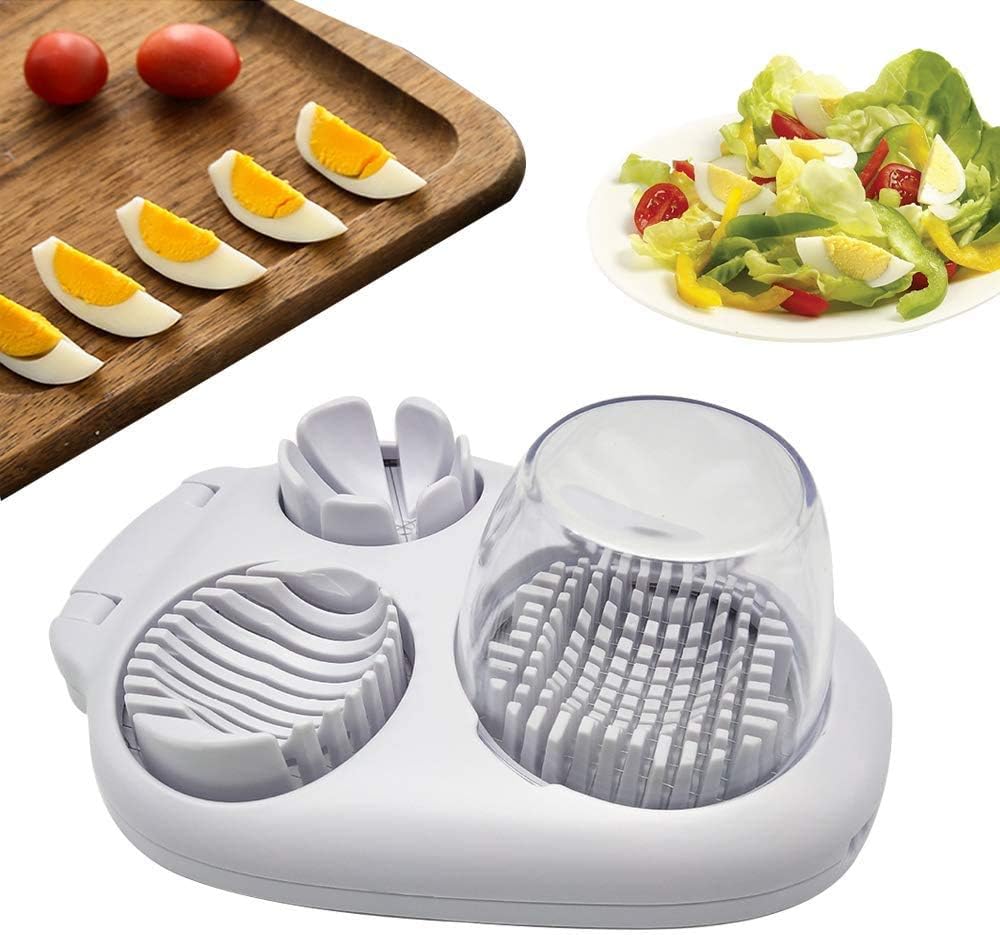 Egg Slicer - 3-in-1 Stainless Steel Slicer - For Eggs and Mushrooms - Precision Cutting Tool - Kitchen Aid - Image 5