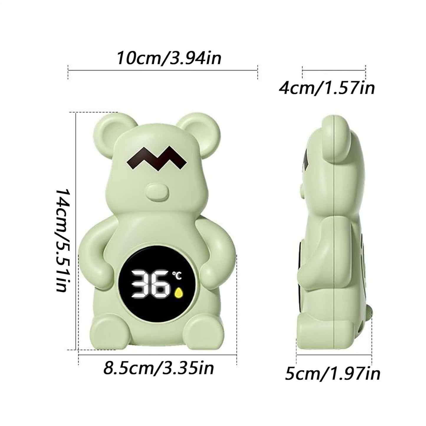 Bath thermometer - Bear-shaped with temperature display - For baby and toddler baths - Suitable for indoor and outdoor use - Waterproof design - Image 5