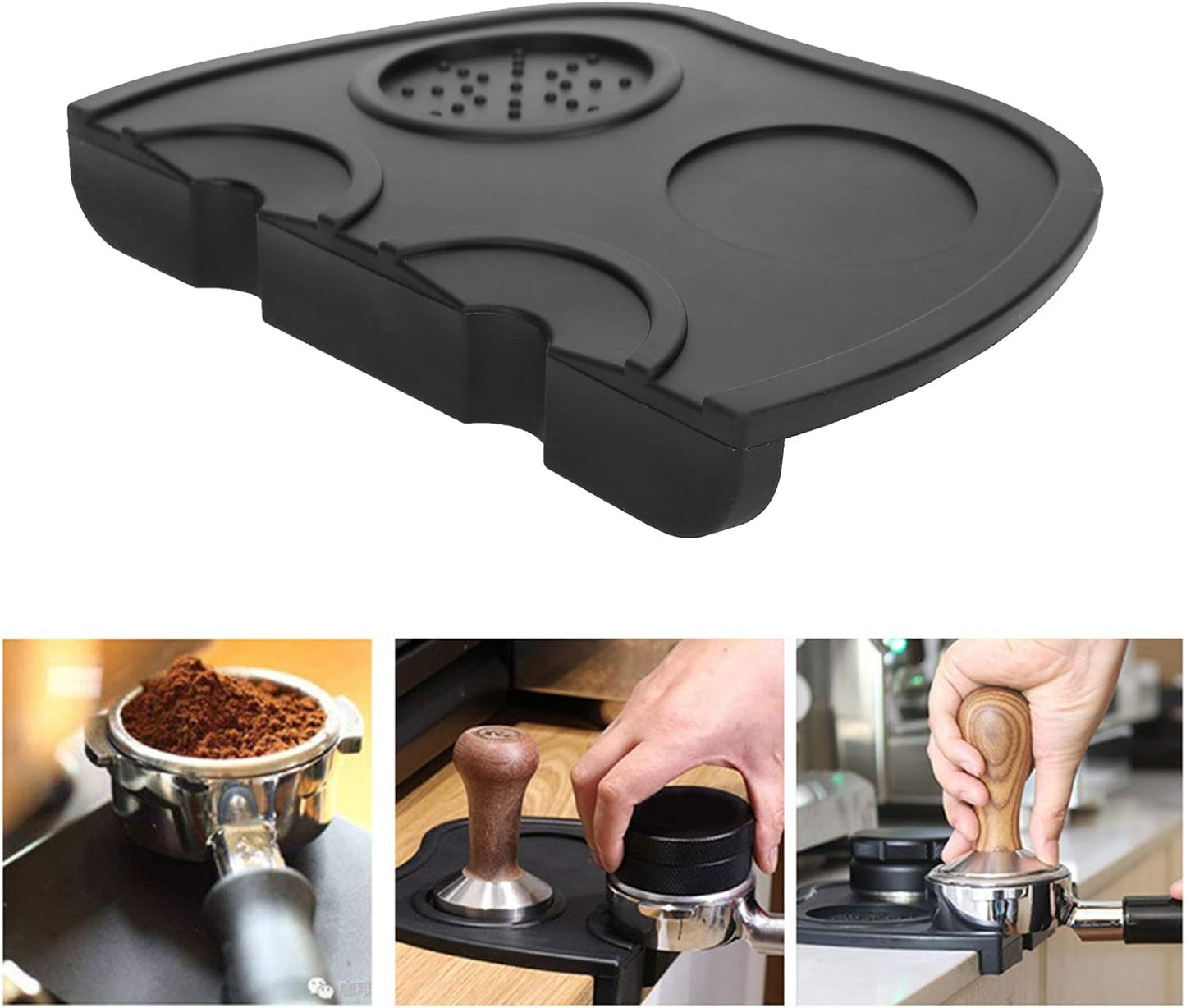 Non-slip coffee mat - Silicone accessories for coffee machines - Accessories for large coffee machines - Kitchen tools for espresso and coffee machines - 21*15*0.6cm - Image 2