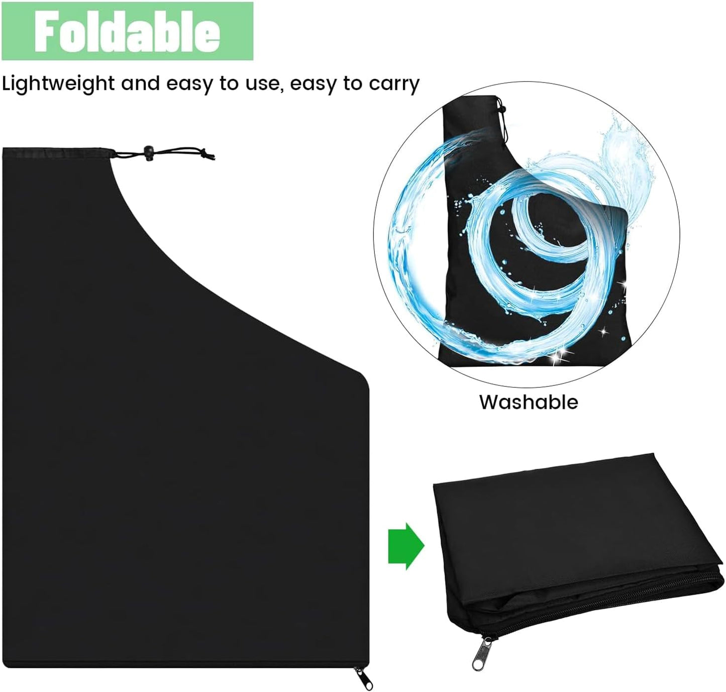 Replacement exhaust bag - with zipper at the bottom - for leaf blowers, vacuum rakes and leaf blower storage bags - Image 5