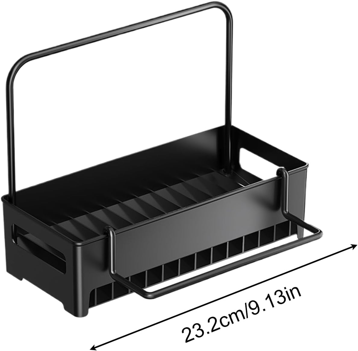 Sink Organizer with Towel Rack - Sponge Holder Kitchen - Countertop Storage Rack - For Sponges & Brushes - Image 4