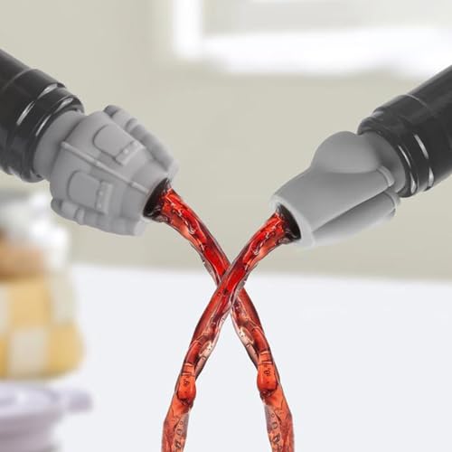 Wine stopper - festival cap - Beer stopper - Champagne stopper - Wine stopper - Bottle stopper - beer package - Rabbit - silicone - silicone stopper - bottle cap for festivals - gray - 2 pieces - Image 5