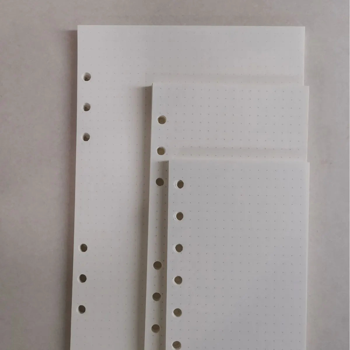 Notebook Refill A5 - Ring Binder Paper 6 Holes - Agenda Refill - Bullet Journal Paper - Refillable Notepad - Writing Paper - Planner Inserts - Office Supplies - School Supplies - Drawing and Sketching -Dotted Dots - White - 5 Pieces - Image 8