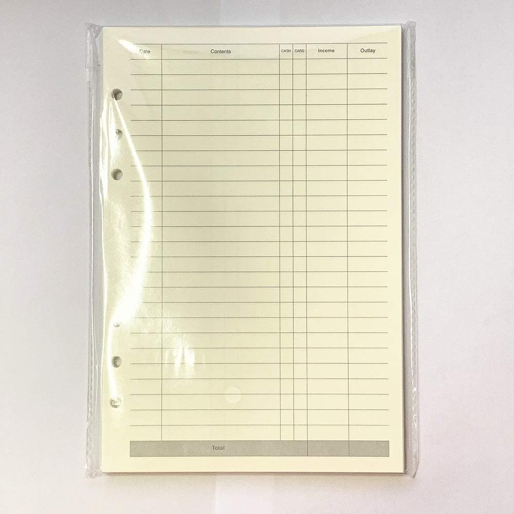 Notebook Refill A5 - Ring Binder Paper 6 Holes - Agenda Refill - Bullet Journal Paper - Refillable Notepad - Writing Paper - Planner Inserts - Office Supplies - School Supplies - Keeping Track of Finances -Budget Planner - White - 5 Pieces - Image 8