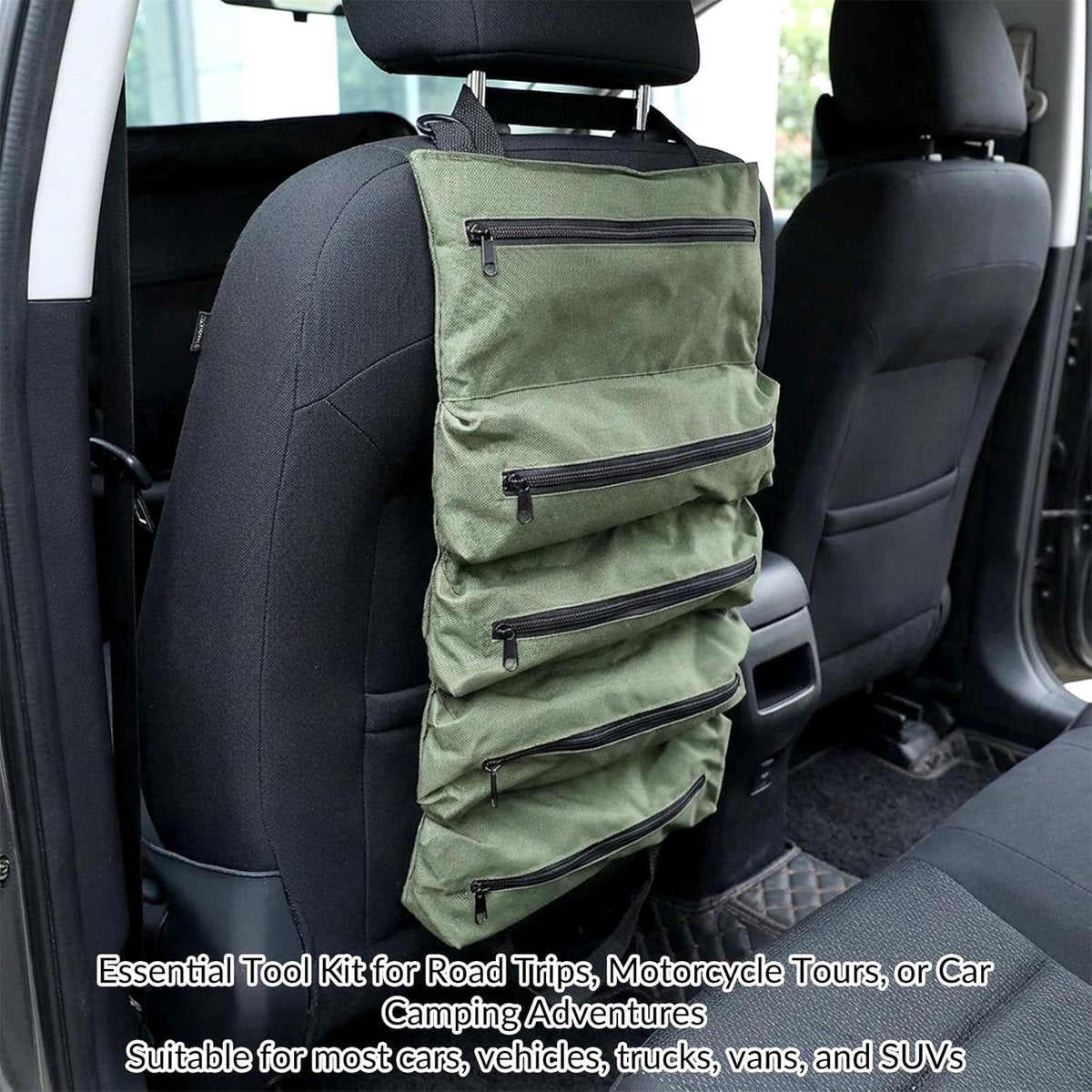 Tool bag - storage bag - tool bag - tools not included - foldable - portable - storage accessories - suitable for electricians and repairmen - tool bag - green - 47*28 cm - Image 8