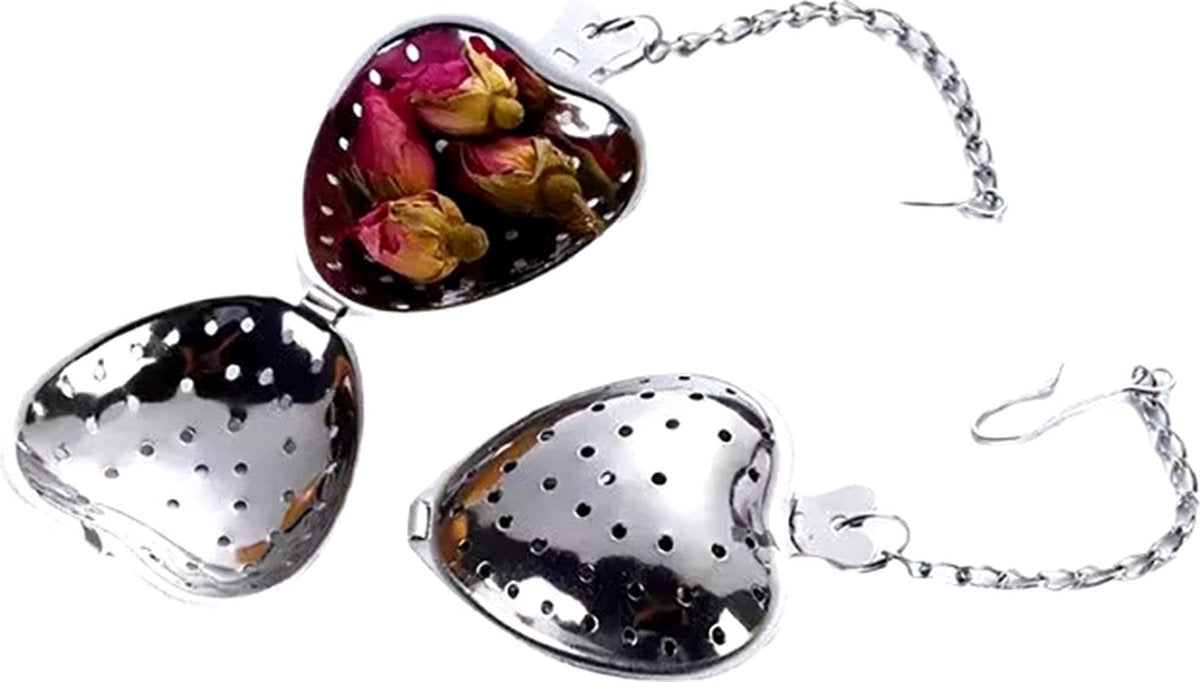 Stainless Steel Heart-shaped Tea Infuser | Male Tea Filter | Separate Tea Strainer | Herb Heart | Sieve | Tongs | Infuser | Tea Egg | Mr Tea | Little Tea Man | Stainless Steel - Image 6