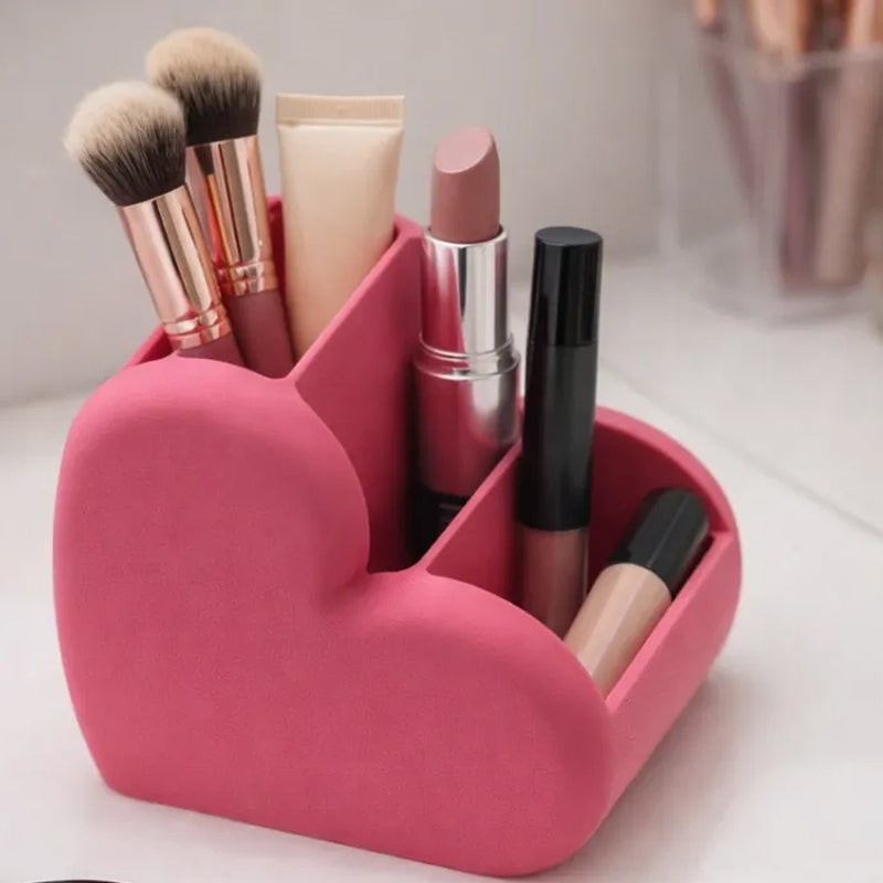 These adorable 3D-printed heart-shaped cosmetic and desktop organizers are perfect for keeping your space tidy while adding a decorative touch. - Image 3