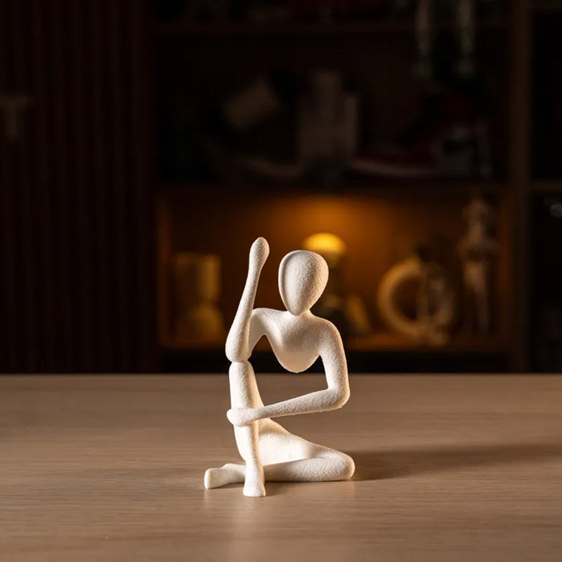 This "Blooming" vase stand adds a touch of nature to your space. White, single piece. - Image 3