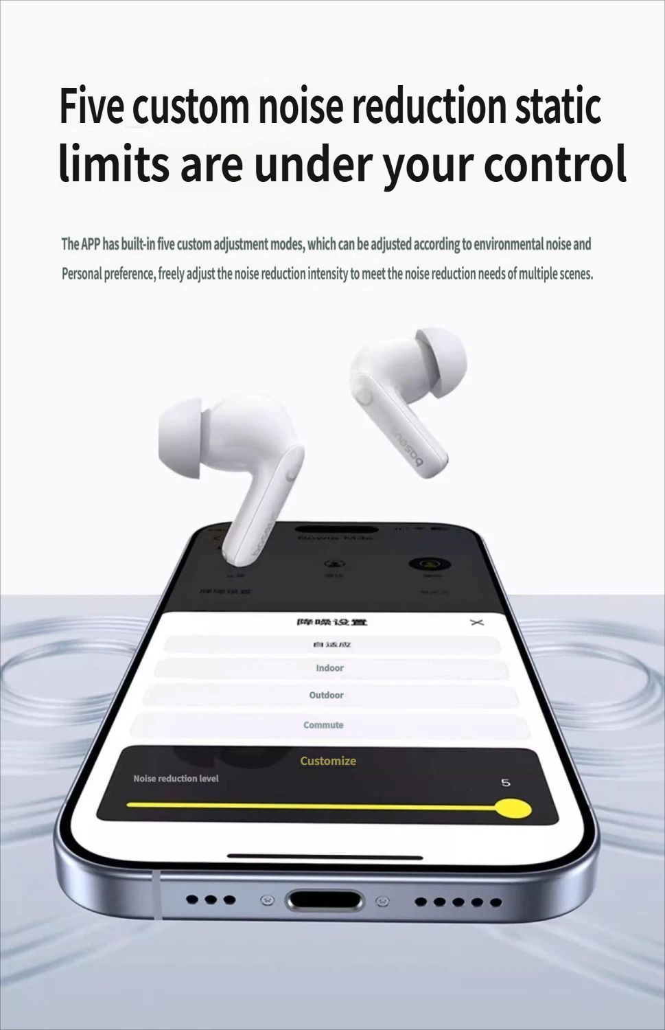 M3s Bluetooth headset-White - Image 9